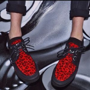 T. U. K Red Leopard punk rockabilly Sneakers